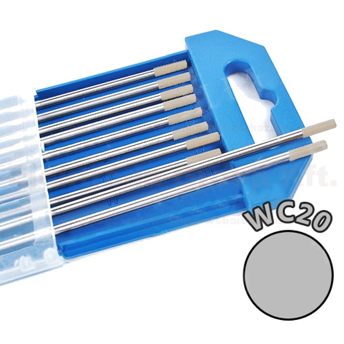 Wolfram elektróda WC20 szürke - Ø 1.6 x 175 mm - 10 db