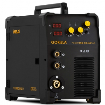 IWELD POCKETMIG 215 (200A) ALUFLUX Hegesztő inverter teljes csomagban