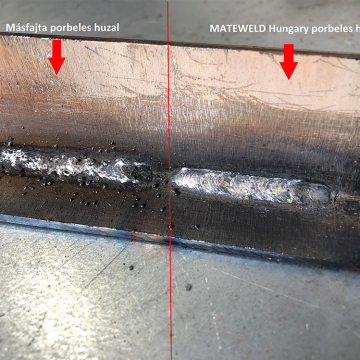 MATEWELD Hungary Porbeles hegesztő huzal önvédő 0,9mm 1 kg (100mm) - 4 db