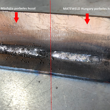 MATEWELD Hungary Porbeles hegesztő huzal önvédő 0,9mm 1 kg (100mm) - 8 db