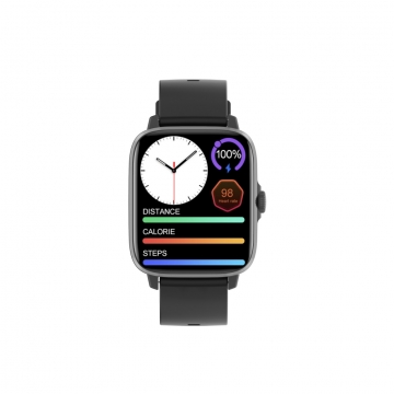 Wear Pro Lumeo EKG Okosóra - Fekete, Cserélhető Fekete szilikon szíjjal