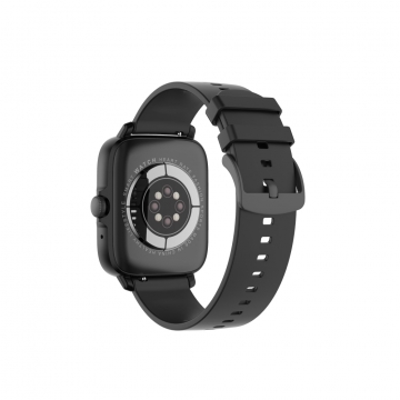 Wear Pro Lumeo EKG Okosóra - Fekete, Cserélhető Fekete szilikon szíjjal