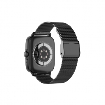 Wear Pro Lumeo EKG Okosóra- Fekete, Cserélhető Fém szíjjal