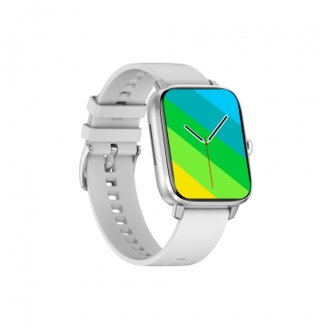 Wear Pro Lumeo EKG Okosóra - Silver, Cserélhető Szürke szilikon szíjjal