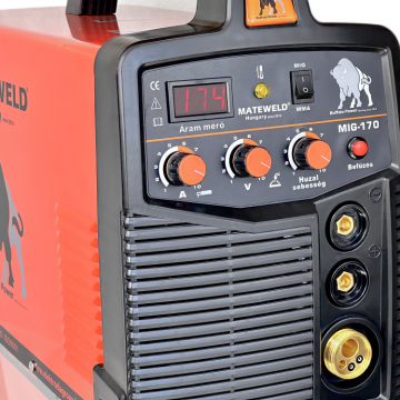 MATEWELD Hungary Buffalo Power™ MIG-170 inverteres co hegesztőgép csomagban