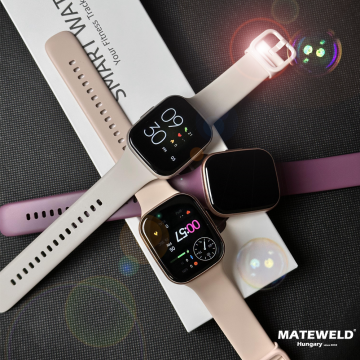 FitMate™ Q23 - Rosegold, Bézs Cserélhető Szilikon szíjjal