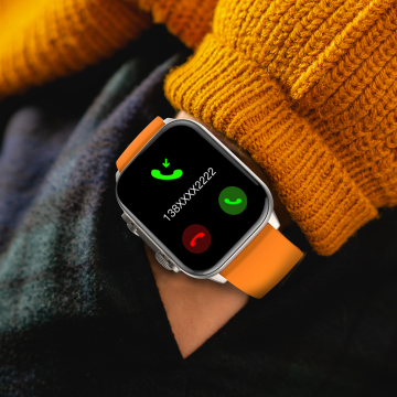 FitMate™ Wave Okosóra - Ezüst, Cserélhető Sárga Szilikon szíjjal