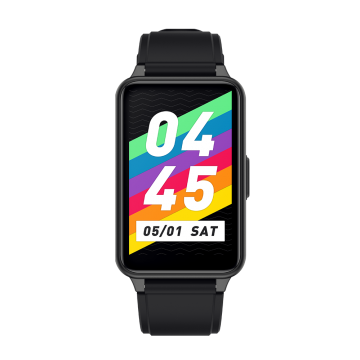 FitMate™ P57 Okoskarkötő- Fekete, Fekete Szilikon szíjjal