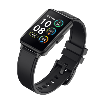 FitMate™ P57 Okoskarkötő- Fekete, Fekete Szilikon szíjjal