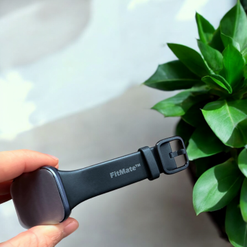  FitMate™ Q23 - Fekete, Fekete Cserélhető Szilikon szíjjal