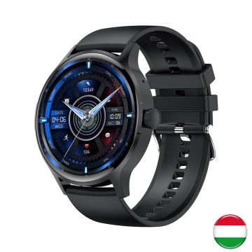 Aberto Vortex Fekete okosóra- Fekete szilikon szíjjal