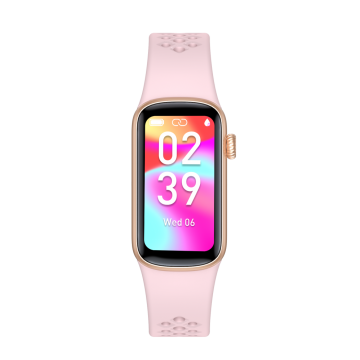 FitMate™ H91 Okoskarkötő - Arany, Rózsaszín Szilikon szíjjal/OUTLET TERMÉK