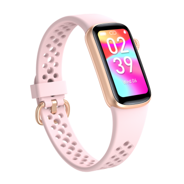 FitMate™ H91 Okoskarkötő - Arany, Rózsaszín Szilikon szíjjal/OUTLET TERMÉK