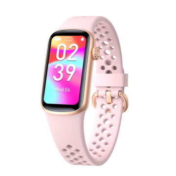 FitMate™ H91 Okoskarkötő - Arany, Rózsaszín Szilikon szíjjal/OUTLET TERMÉK