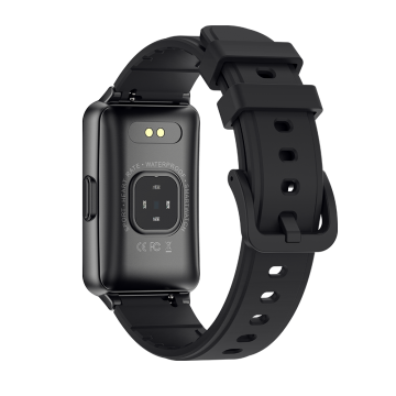 FitMate™ P57 Okoskarkötő - Fekete, Cserélhető Fekete Szilikon szíjjal/OUTLET TERMÉK
