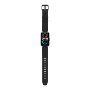 FitMate™ P57 Okoskarkötő - Fekete, Cserélhető Fekete Szilikon szíjjal/OUTLET TERMÉK