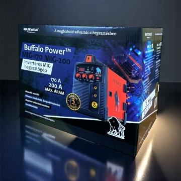 MATEWELD Hungary Buffalo Power™ MIG-170 inverteres multifunkciós co hegesztőgép teljes csomagban