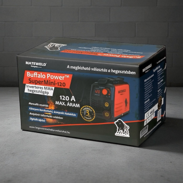 MATEWELD Hungary Buffalo Power™ Super Mini 120 inverteres hegesztő + Lift Tig funkció