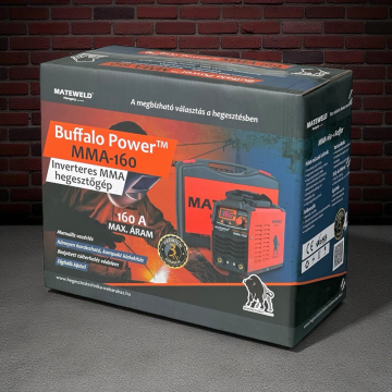 MATEWELD Hungary Buffalo Power™ MMA 160 inverteres hegesztő + Lift Tig funkció, Kofferrel