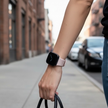  FitMate™ Zenox EKG okosóra- Rózsaszín szilikon szíjjal