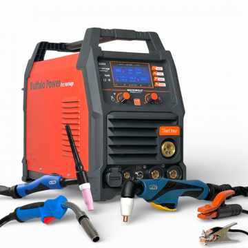 MATEWELD Hungary Buffalo Power ArcVantage 7inOne - 250 A multifunkcionális hegesztő és plazmavágógép teljes csomagban