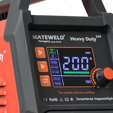 MATEWELD Hungary Buffalo Power™ Heavy Duty 200 inverteres hegesztő + Lift-Tig funkció