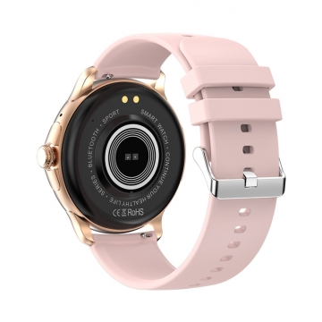 Aberto Lirox Rosegold okosóra- Rózsaszín szilikon szíjjal