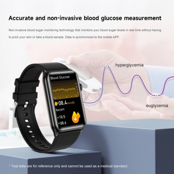  FitMate™ Nuvia Fekete EKG okosóra- Fekete szilikon szíjjal