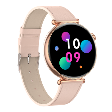 FitMate Lirox Rosegold EKG okosóra- Rózsaszín bőr szíjjal
