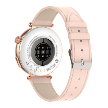 FitMate Lirox Rosegold EKG okosóra- Rózsaszín bőr szíjjal