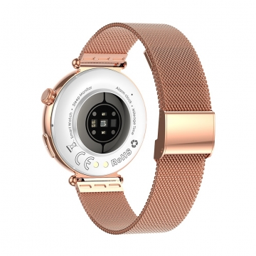 FitMate Lirox Rosegold EKG okosóra- Fém szíjjal