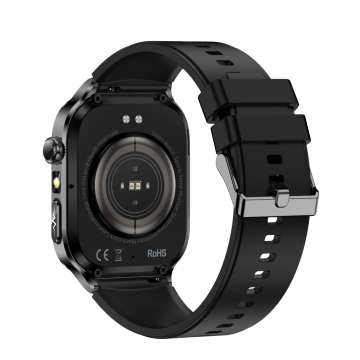  FitMate™ Zenox Fekete EKG okosóra- Fekete szilikon szíjjal