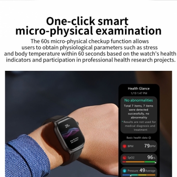  FitMate™ Zenox Fekete EKG okosóra- Fekete szilikon szíjjal