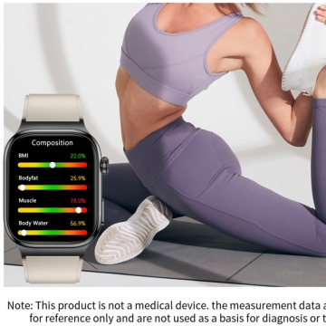  FitMate™ Zenox EKG Fekete okosóra- Bézs szilikon szíjjal