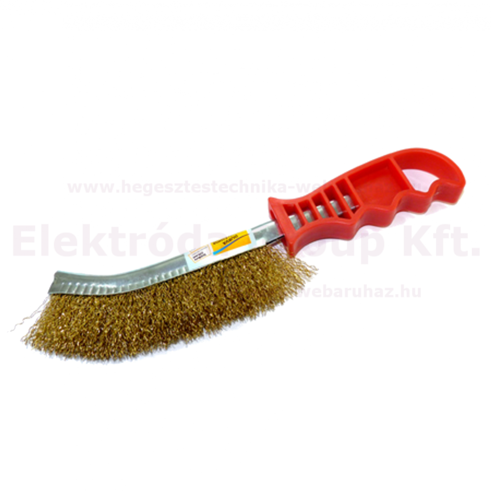 Drótkefe 250mm acél piros