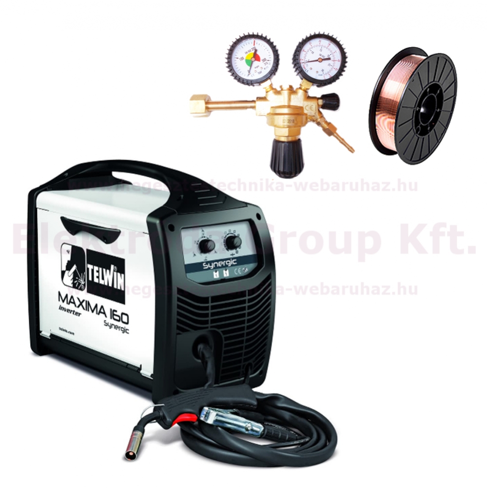 Telwin Maxima 160 Synergic co hegesztő csomagban (150A)