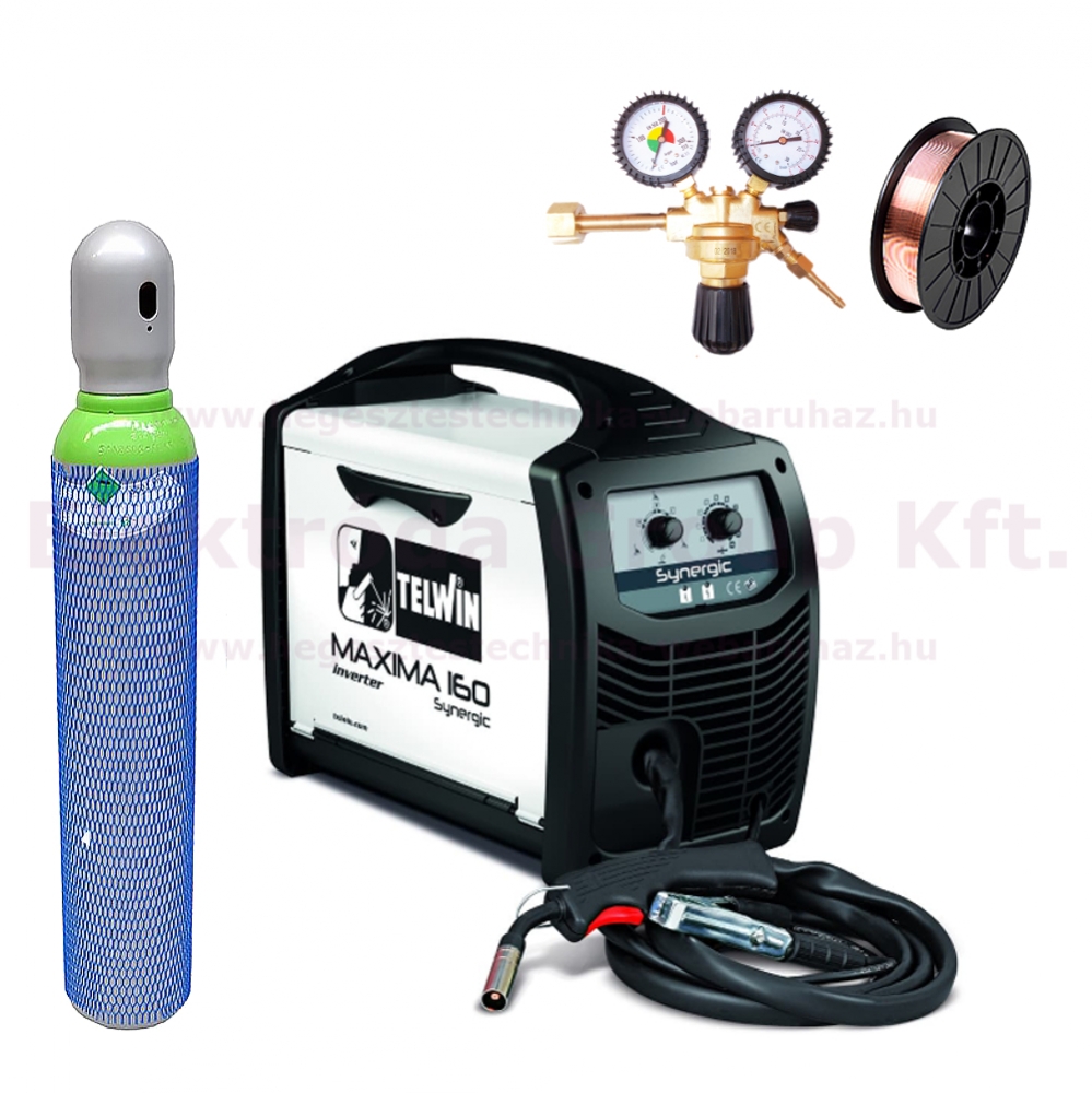 Telwin Maxima 160 Synergic co hegesztő teljes csomagban (150A)