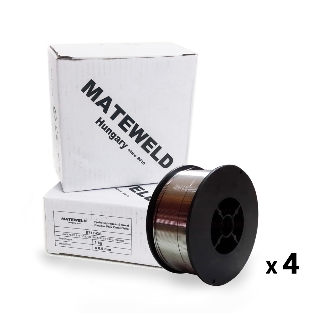 MATEWELD Hungary Porbeles hegesztő huzal önvédő 0,9mm 1 kg (100mm) - 4 db