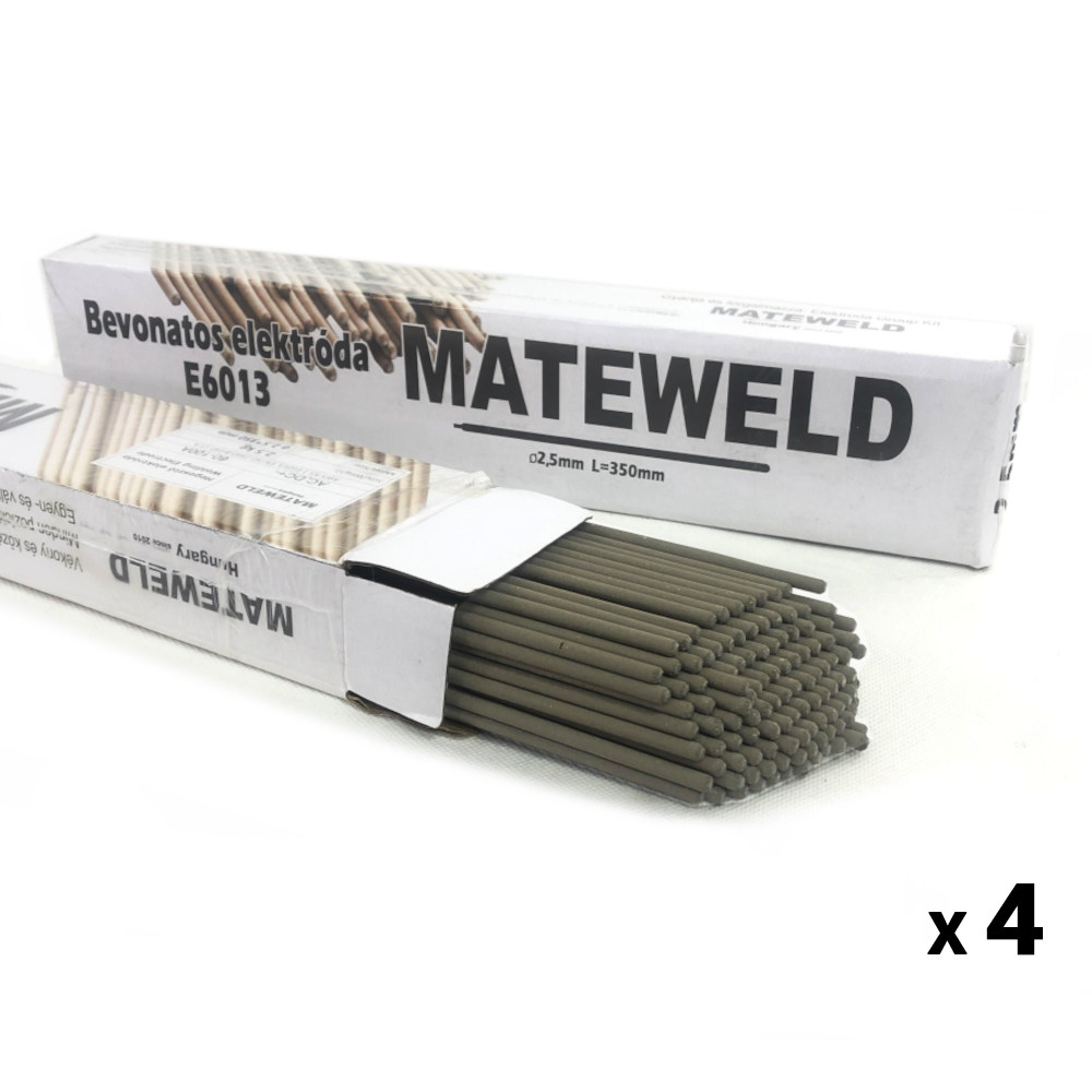 MATEWELD Hungary Rutilos hegesztő elektróda E6013 - 2,5mm/2,5kg - 4 db