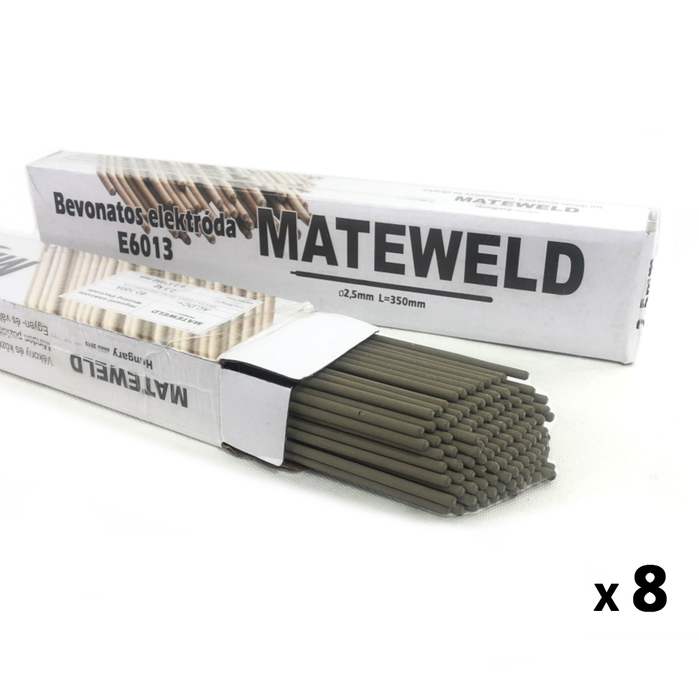 MATEWELD Hungary Rutilos hegesztő elektróda E6013 - 2,5mm/2,5kg - 8 db