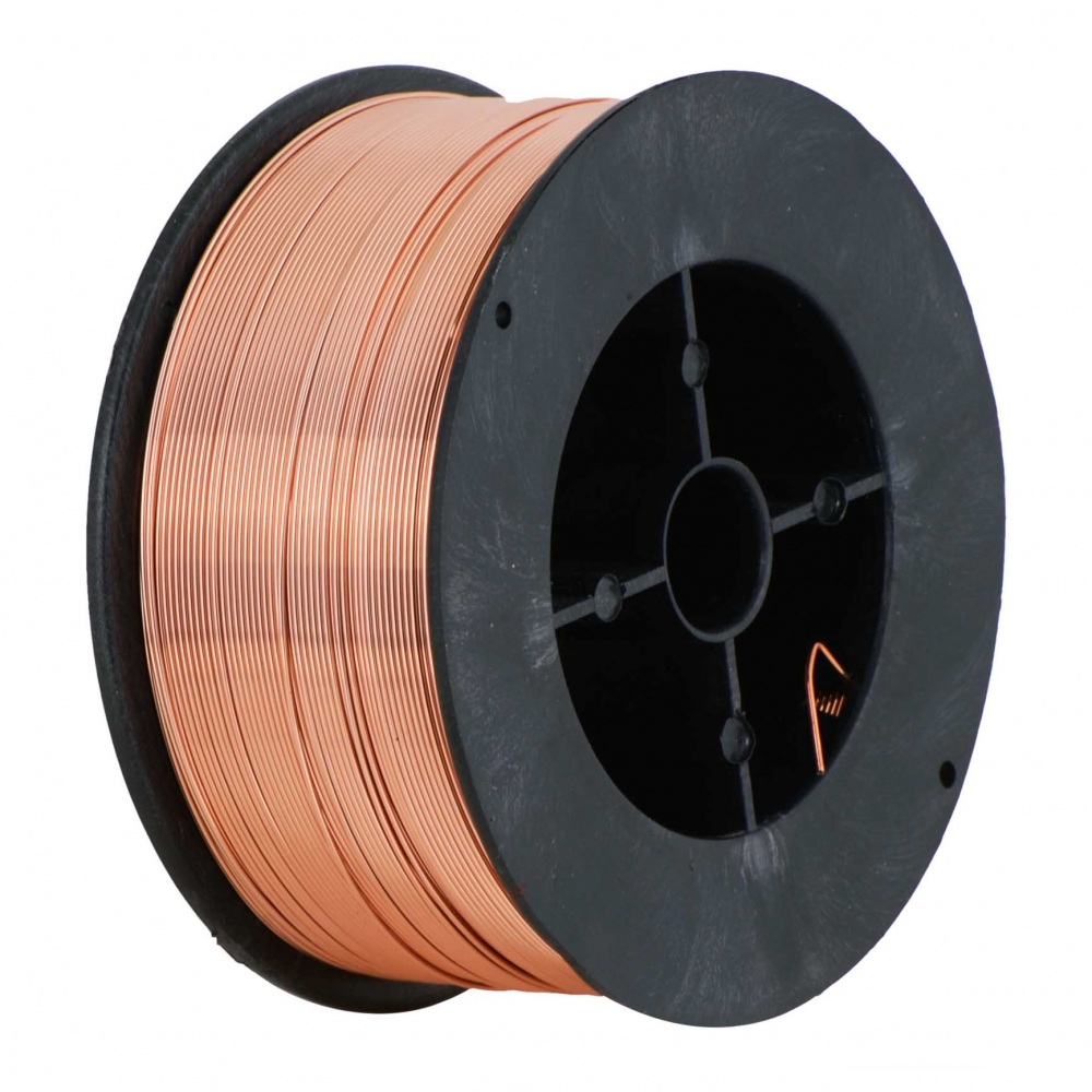 Hegesztő huzal rezezett acél (SG2) 0,6mm 1kg (100mm)