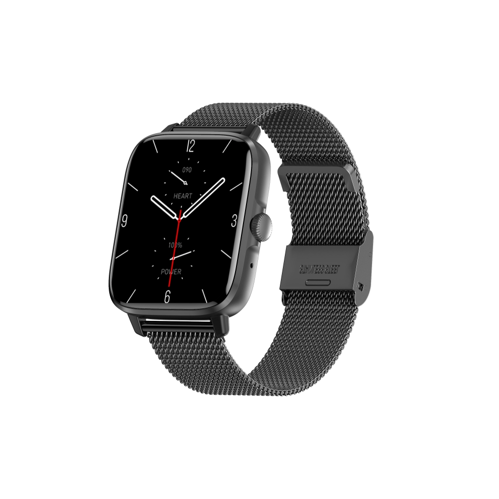 Wear Pro Lumeo EKG Okosóra- Fekete, Cserélhető Fém szíjjal