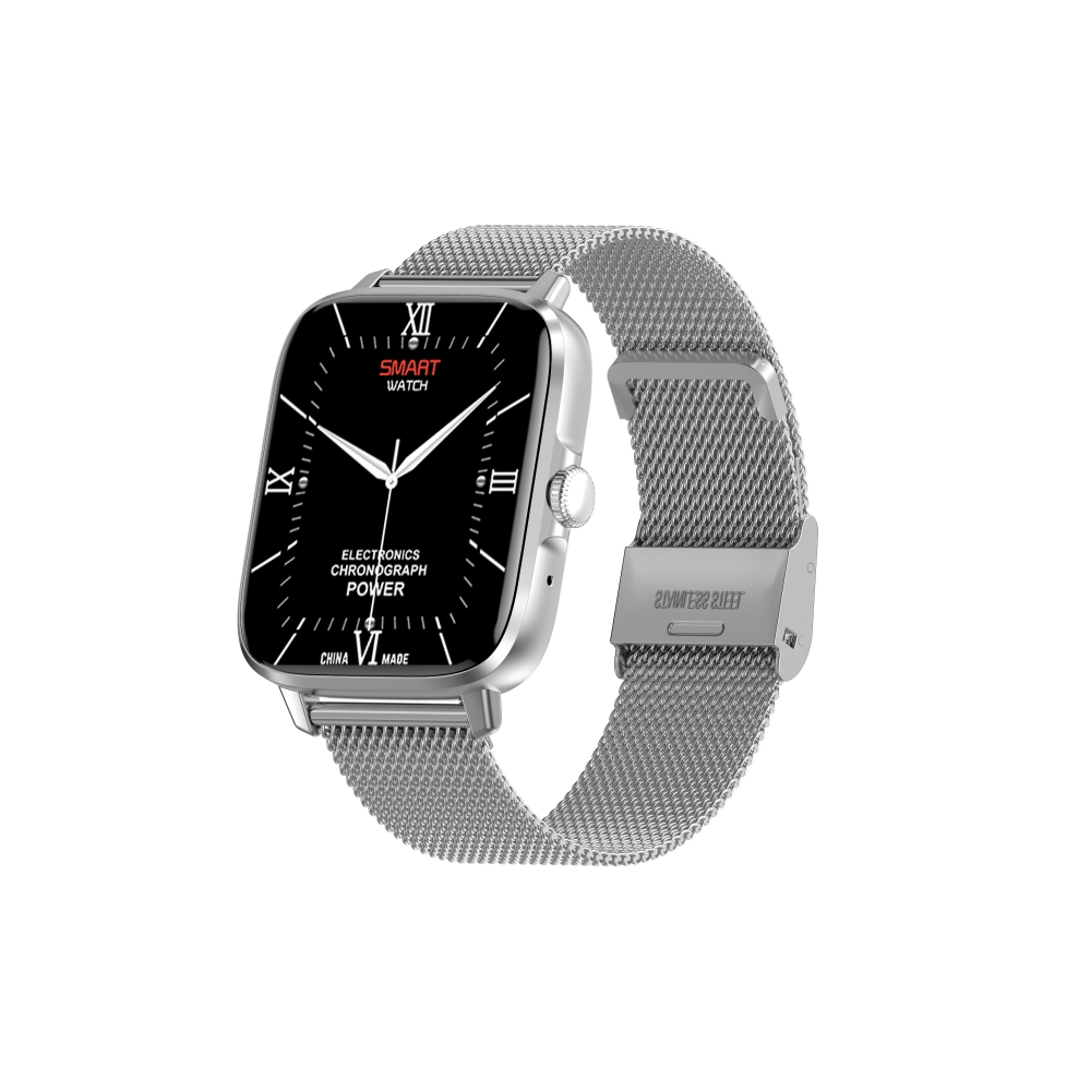 Wear Pro Lumeo EKG Okosóra - Silver, Cserélhető Fém szíjjal