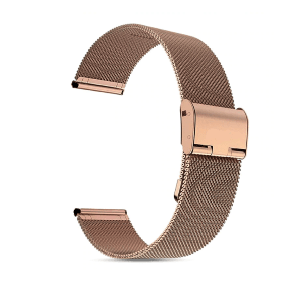 Cserélhető Csatos Milánói Rosegold Fémszíj 22mm
