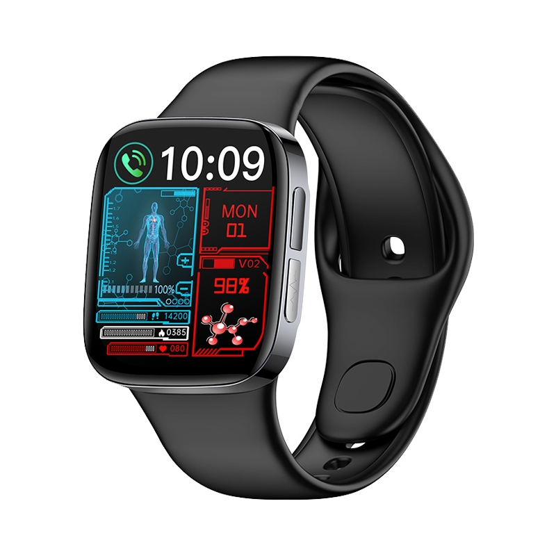  FitMate™ Zenox Fekete EKG okosóra- Fekete szilikon szíjjal