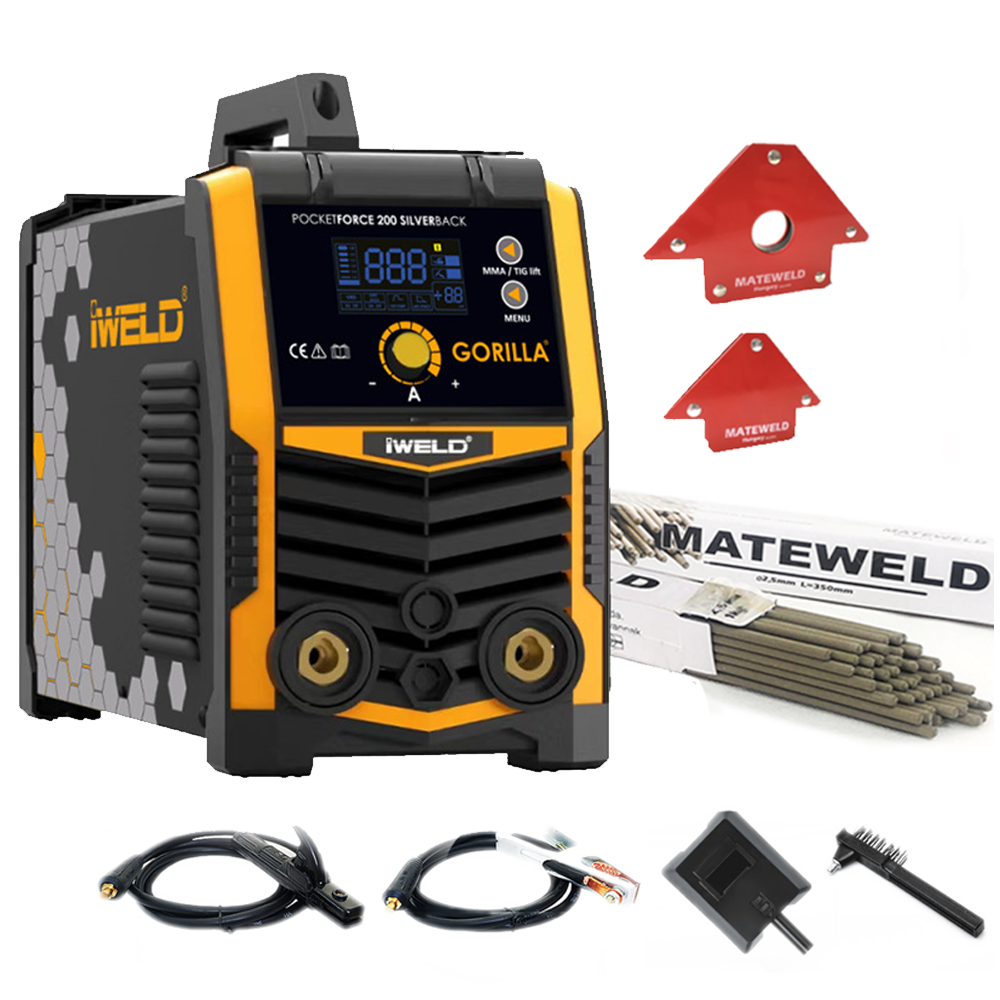 IWELD GORILLA POCKETFORCE 200 Hegesztő inverter csomagban