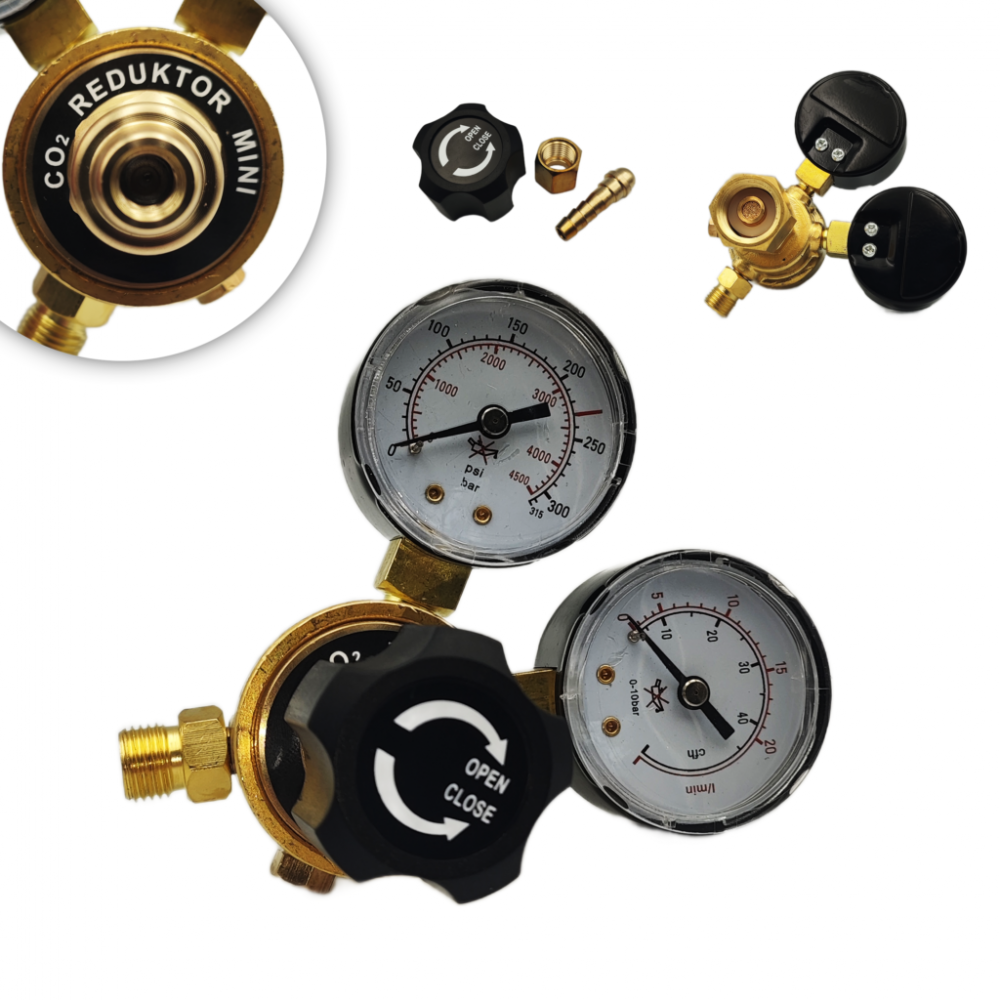 AR/CO2 Mini reduktor 230bar – 20l/min