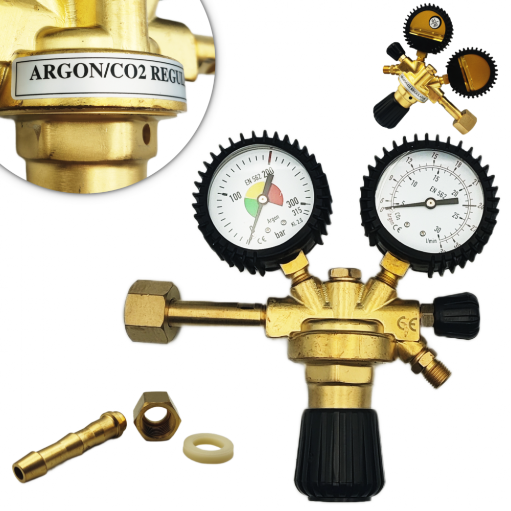 AR/CO2 Reduktor 230bar-24l/min