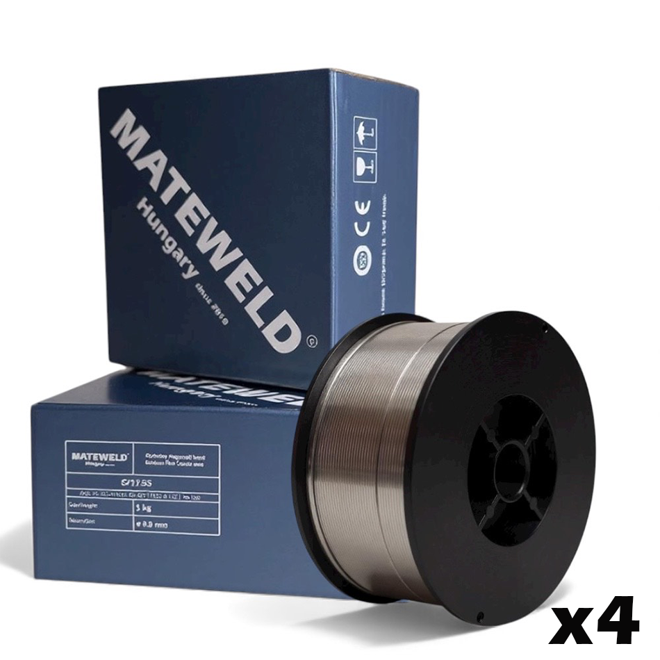 MATEWELD Hungary Porbeles hegesztő huzal önvédő 0,9mm 1 kg (100mm) - 4 db