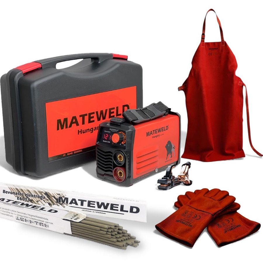 MATEWELD Hungary Buffalo Power™ Super Mini 120 inverteres hegesztő + Lift Tig funkció, Kofferrel, csomagban